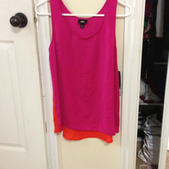 Reduced❗️Pink & Orange Color block tank - Picture 2 of 3