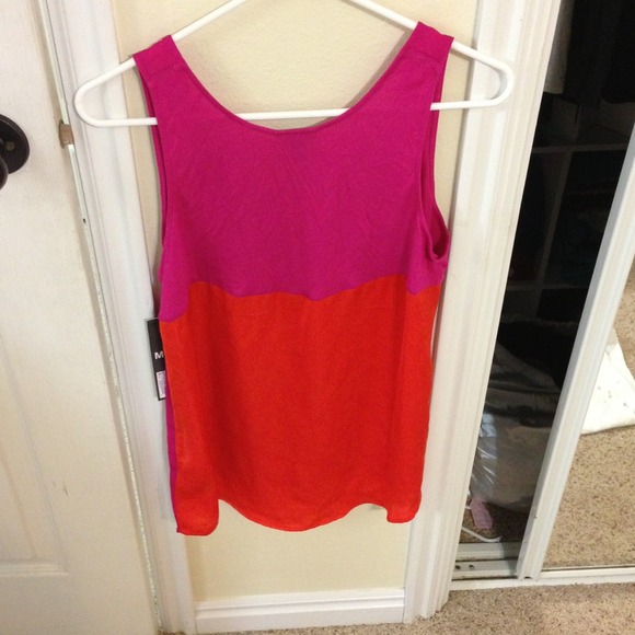 Reduced❗️Pink & Orange Color block tank - Picture 3 of 3