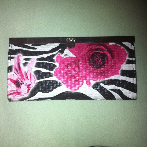 Zebra/flower wallet