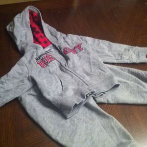 toddlers gray sweater and pants