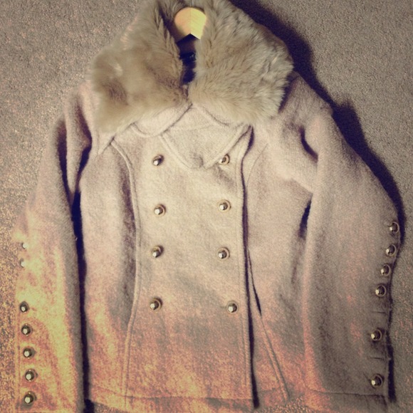 Light pink cozy winter coat