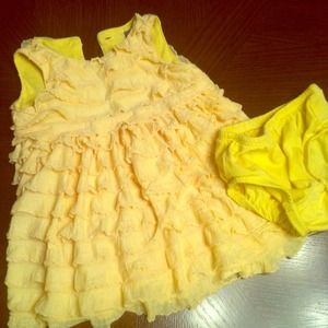baby gap yellow dress