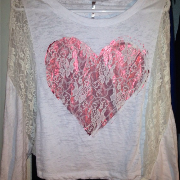 Red heart Lacie top.