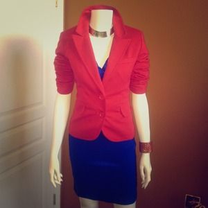 Pre owned - Never used red blazer.