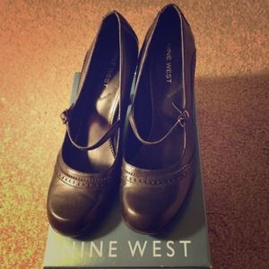 Nine West Praticalo Black Leather