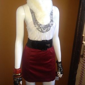 Merlot Red Skirt. Pre-owned. Mint condition