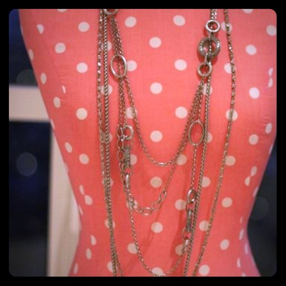 Handmade Vintage Multiple Strand Silver Necklace