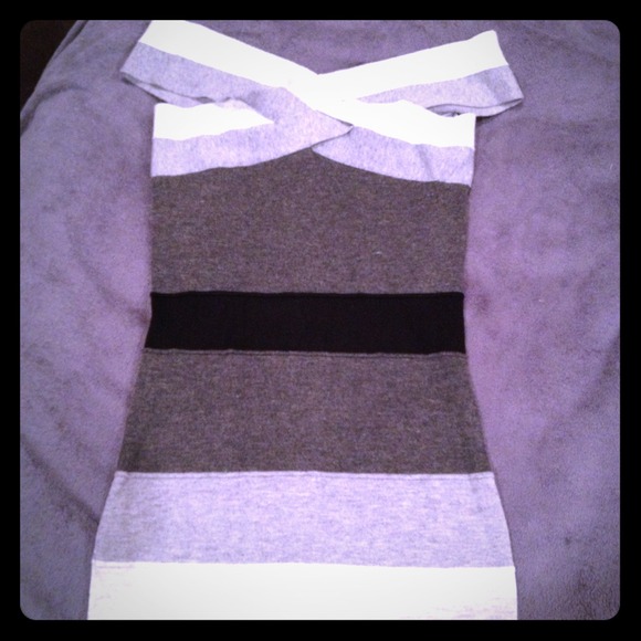 Bandage color block dress