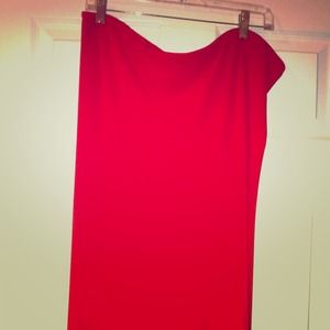 Long red skirt Ann Taylor