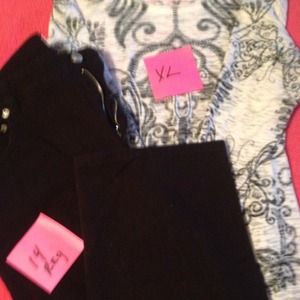Gap pant and cute tee.   Bundle for imsykes