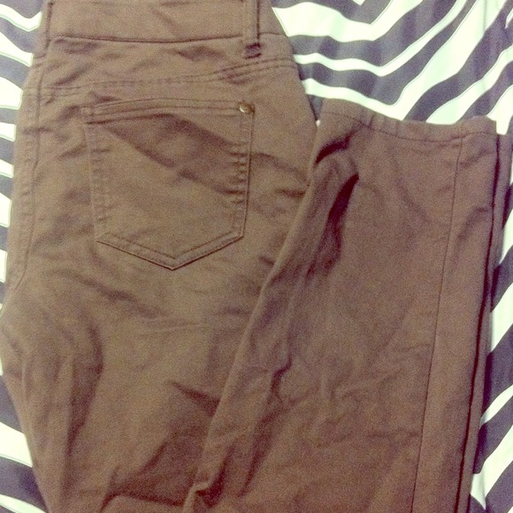 🚫TRADED🚫Celebrity Pink Brown Skinny Jeans .