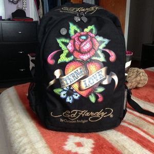 Authentic Ed Hardy backpack!!