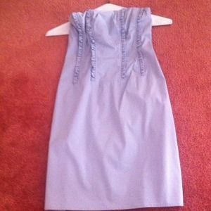 Strapless ruffle J Crew dress
