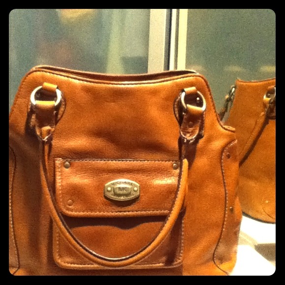 SOLD-Michael Michael Kors brown leather bag