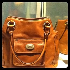 SOLD-Michael Michael Kors brown leather bag