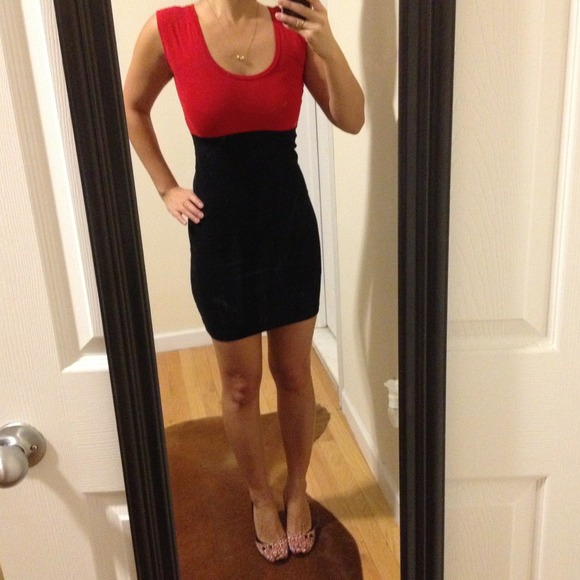American Apparel Color Block Dress