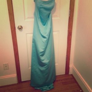 Aqua prom dress