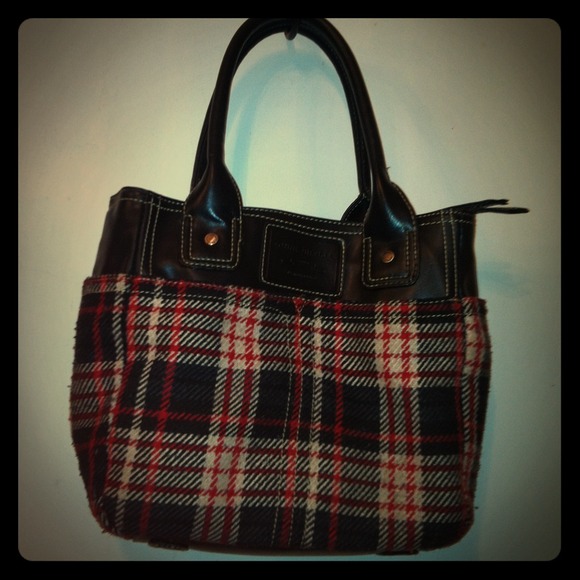 SOLD Tommy Hilfiger plaid bag - Picture 1 of 4