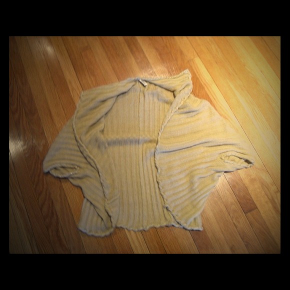 Golden batwing sweater wrap