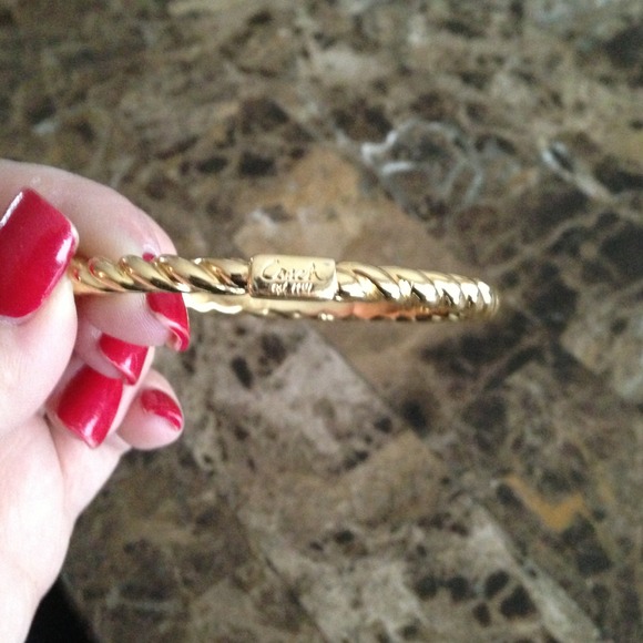 Coach Gold Bangle - Rope Style