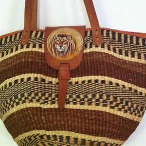 African hand made bag