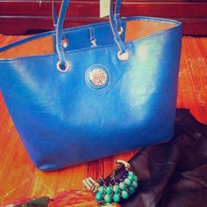 Blue tote Kate Landry bag new with tag!!