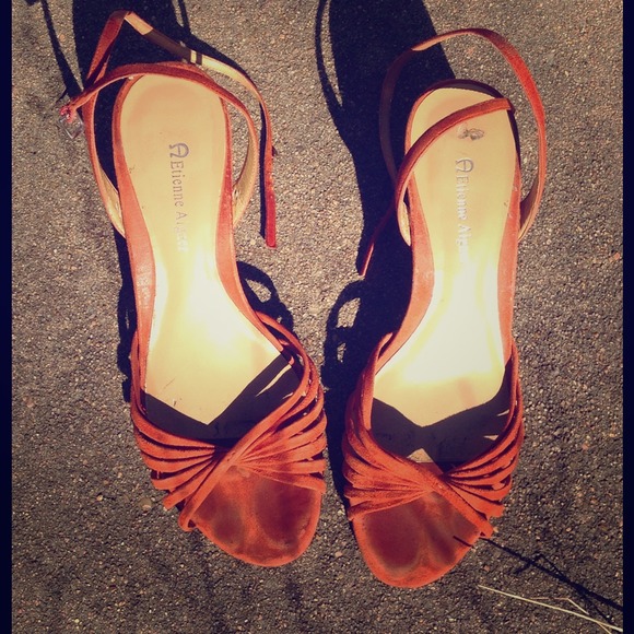 Etienne Aigner suede sandals