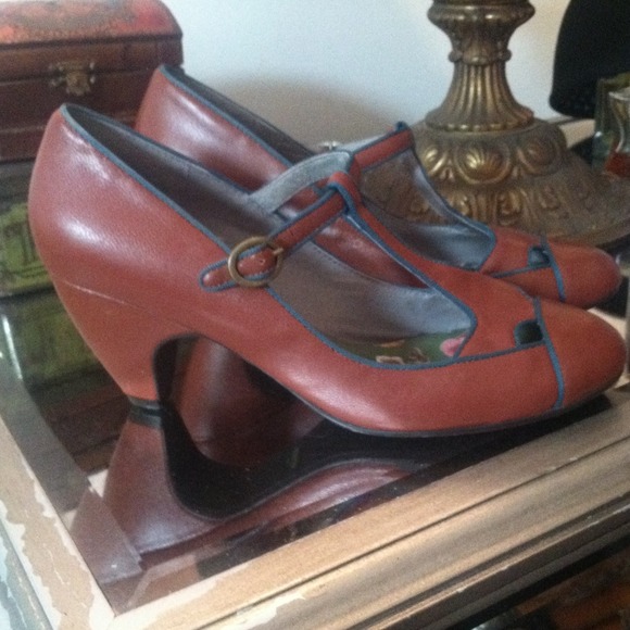 SOLD!! NEW leather Mary Janes and military Jacket