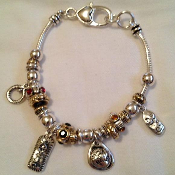 Rhodium plated bracelet