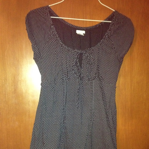 Black and white polka dot dress