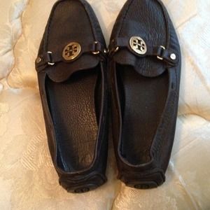 Tory burch loafers driving mocs brown leather 8