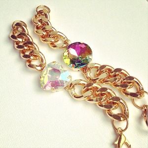 Large Swarovski Crystal Iridescent Bracelet
