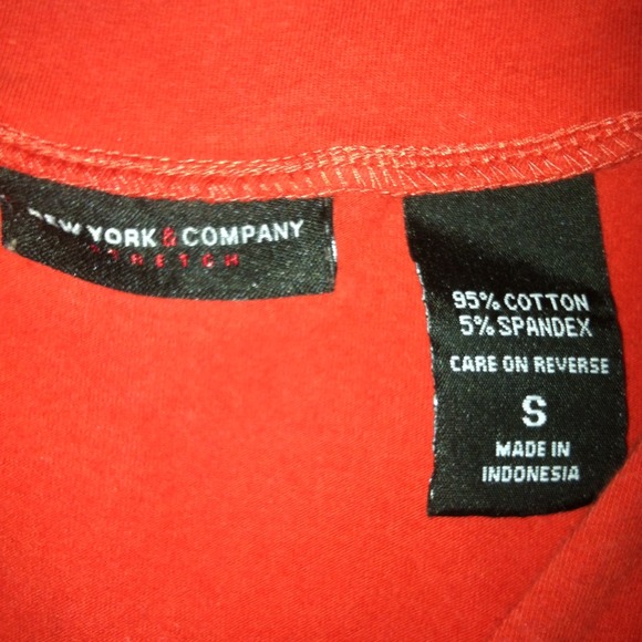 3/4 length orange shirt - Picture 2 of 2