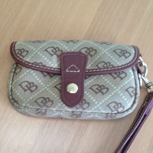 Dooney & Bourke  Signature Flap Wristlet