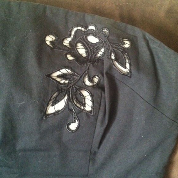 Strapless black with baige see through - Picture 3 of 4