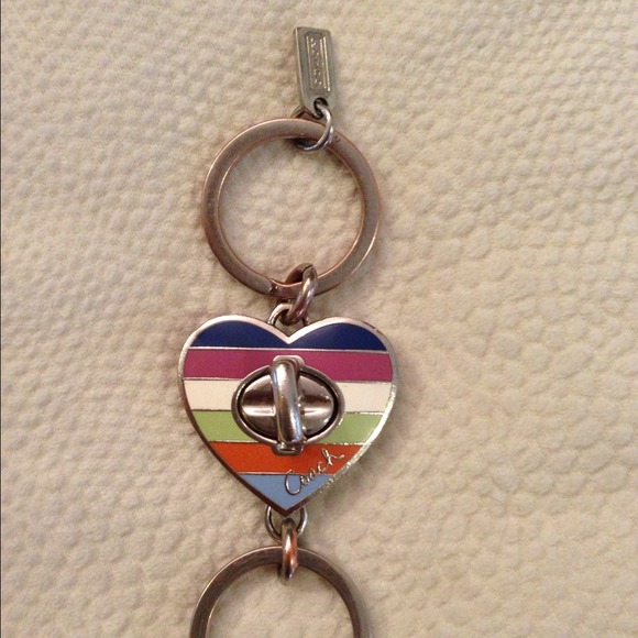 Coach key chain little worn on rings
