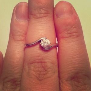 Sterling silver CZ ring