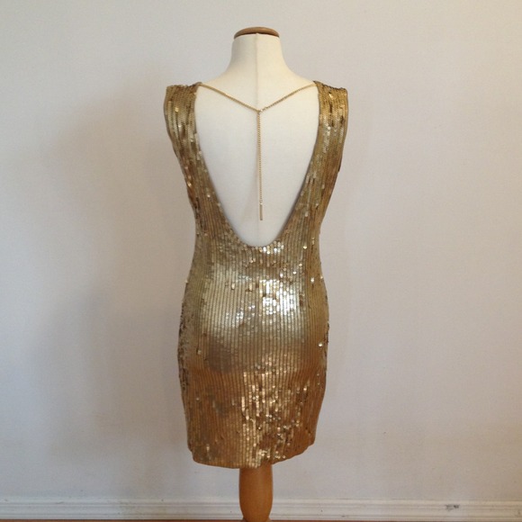 Michael Kors gold sequin dress - Picture 2 of 3