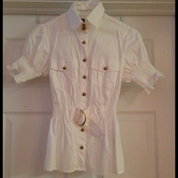 Rampage button down with belt! - Picture 2 of 2