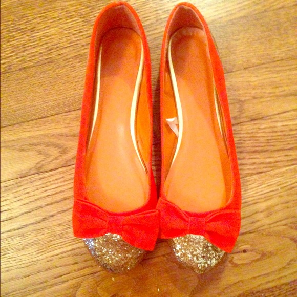 Orange flats