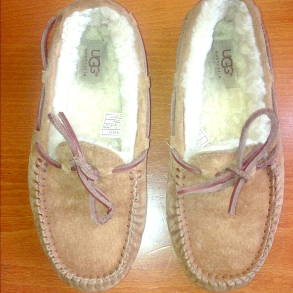 UGG Shoes - Sold in bundle Ugg moccasins! Chestnut :)
