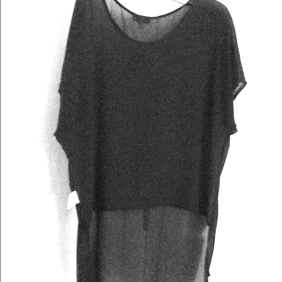 Reduced...Black sheer top