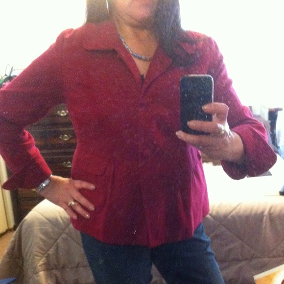 Heavy Winter Plum Blazer