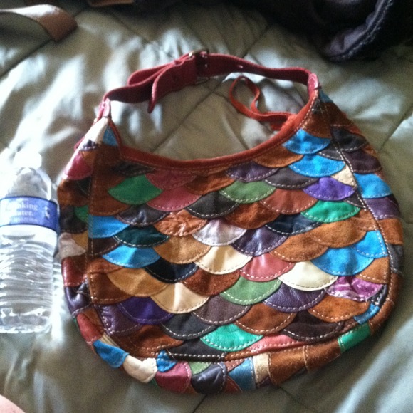 Leather Lucky patchwork purse