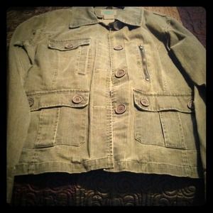 **Bundled** Button up Jacket+ Bella earrings