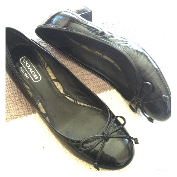 Coach ballet flats with small heel