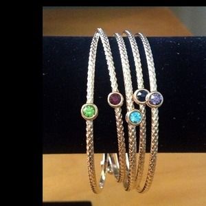 Gold colored bangle set