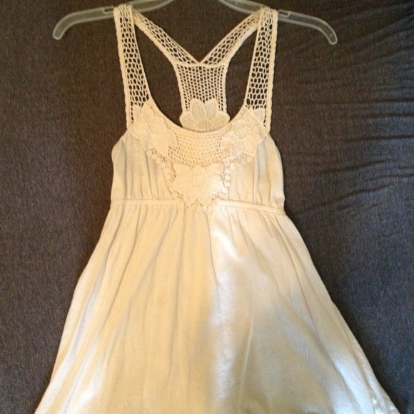 White crochet tank