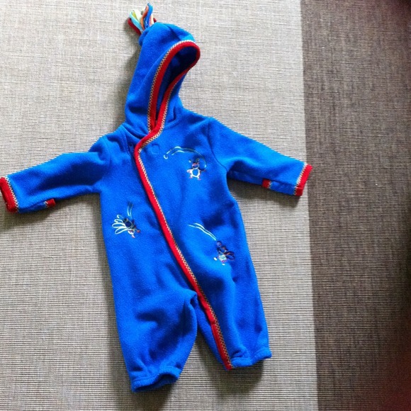Baby fleece bunting