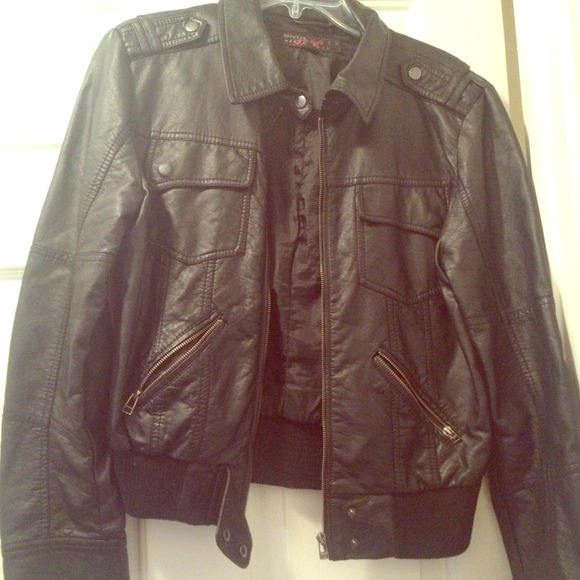 Faux leather jacket